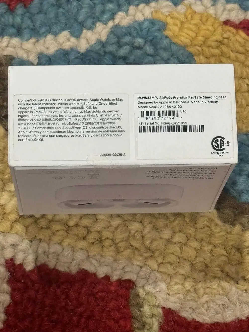Box Only* Apple AirPods Pro, EMPTY BOX ONLY